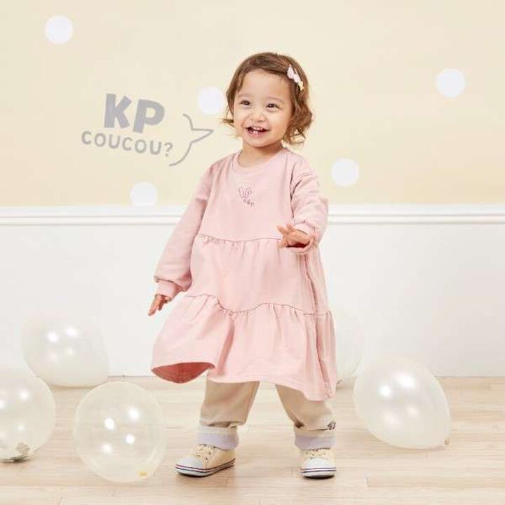 KP Coucou Fluffy One-Piece Dress (90-140),Pink, medium image number 13