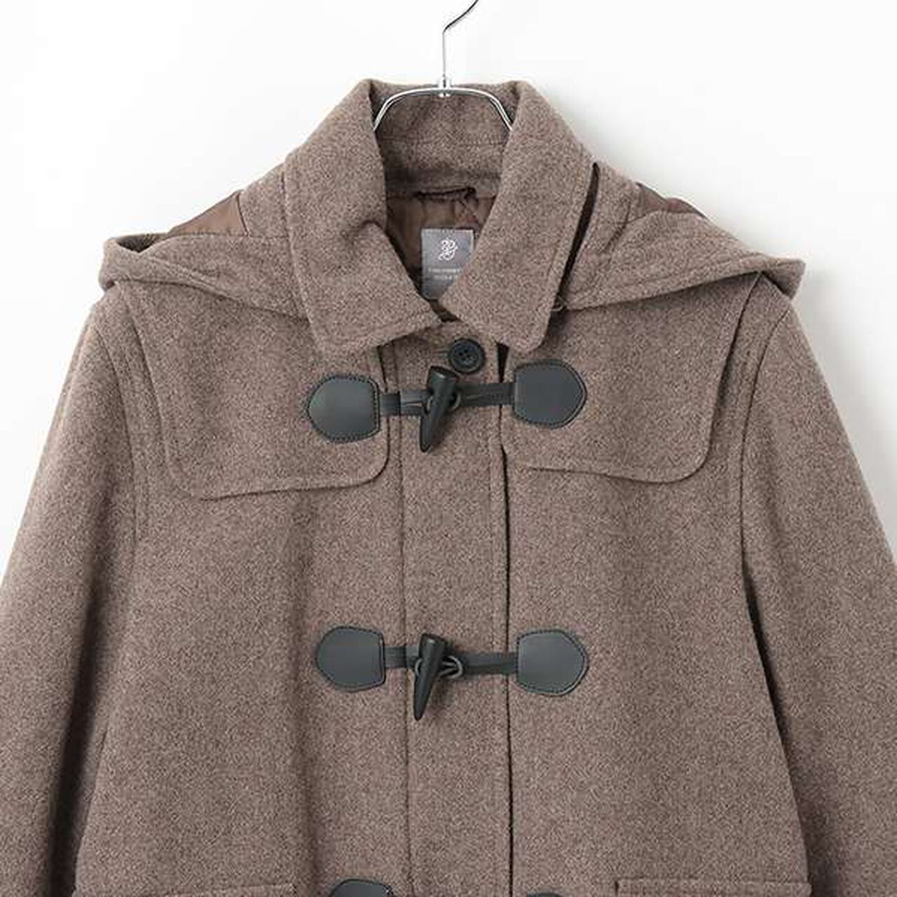 [Graduation Attire] Lightweight Quilted Lining Mid-Length Duffle Coat,Navy, large image number 2