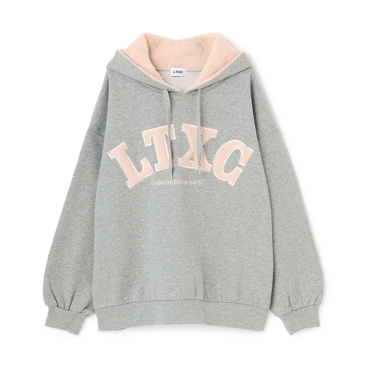 [LTXC] 100% Cotton Wool Lined Boa Logo Hoodie,Black, large image number 9