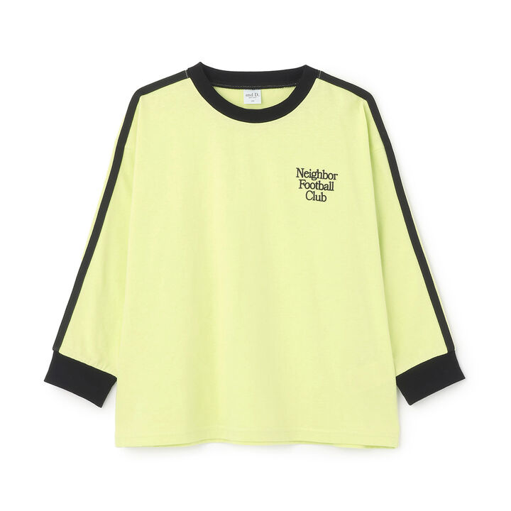 [Stain Resistant] Long-Sleeve T-Shirt with Sleeve Stripes,White, medium image number 7