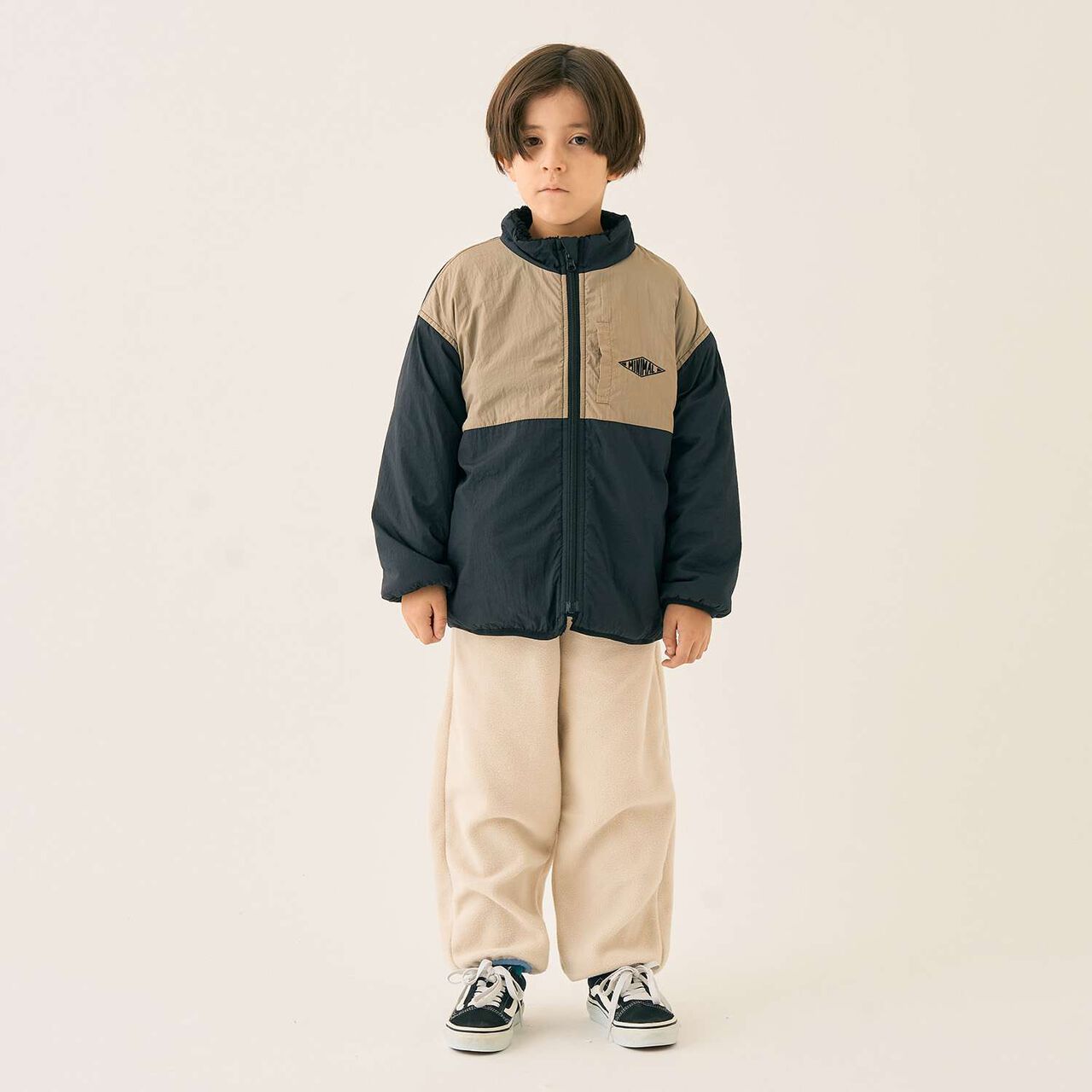 Reversible Color-Blocked Boa Outerwear,Black, large image number 31