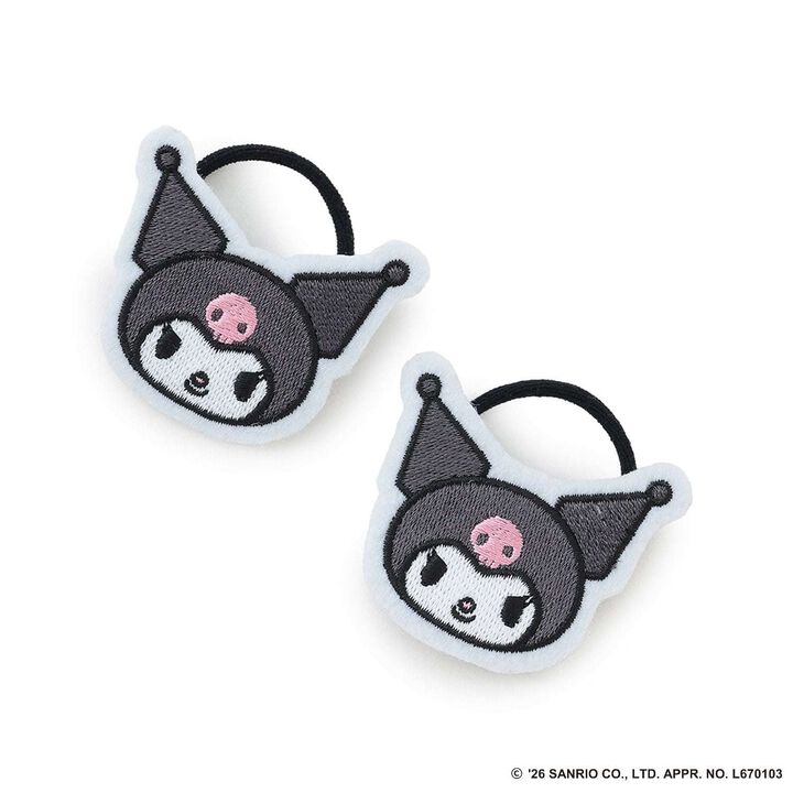 [萬聖節] [Sanrio 角色們] 混款布章髮圈2入組,黑色, medium image number 0