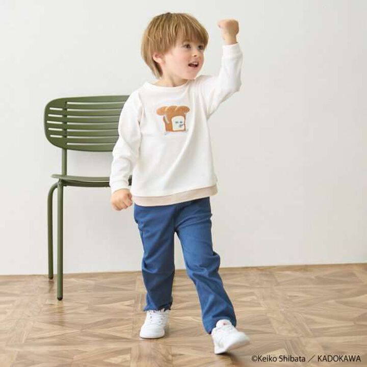 [Bread Thief] Appliqu&eacute; Long-Sleeve T-Shirt,Off white, medium image number 4