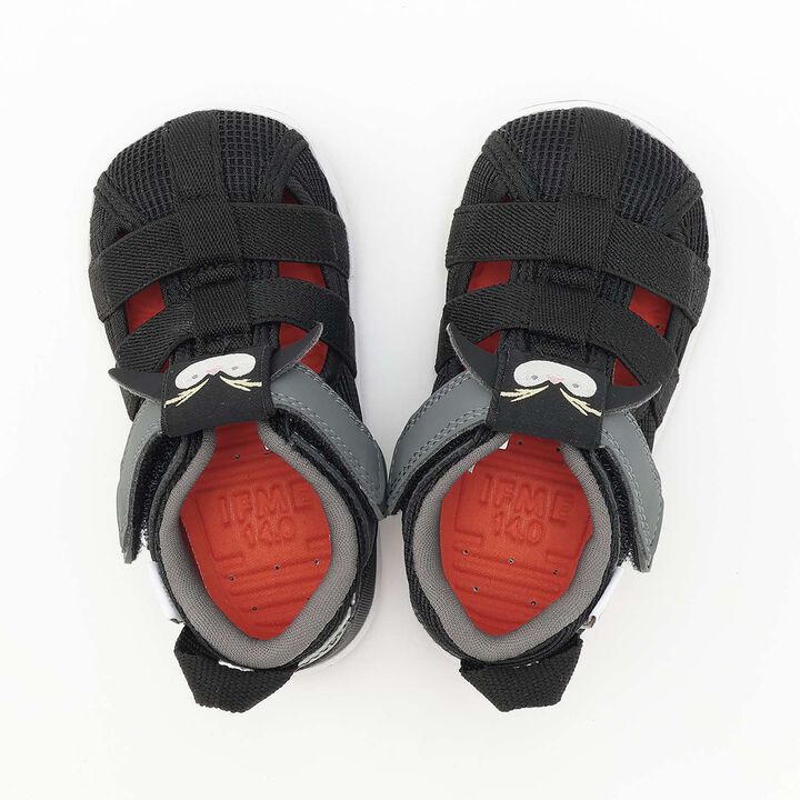 IFME Creature Double Strap Summer Shoes,Black, medium image number 7