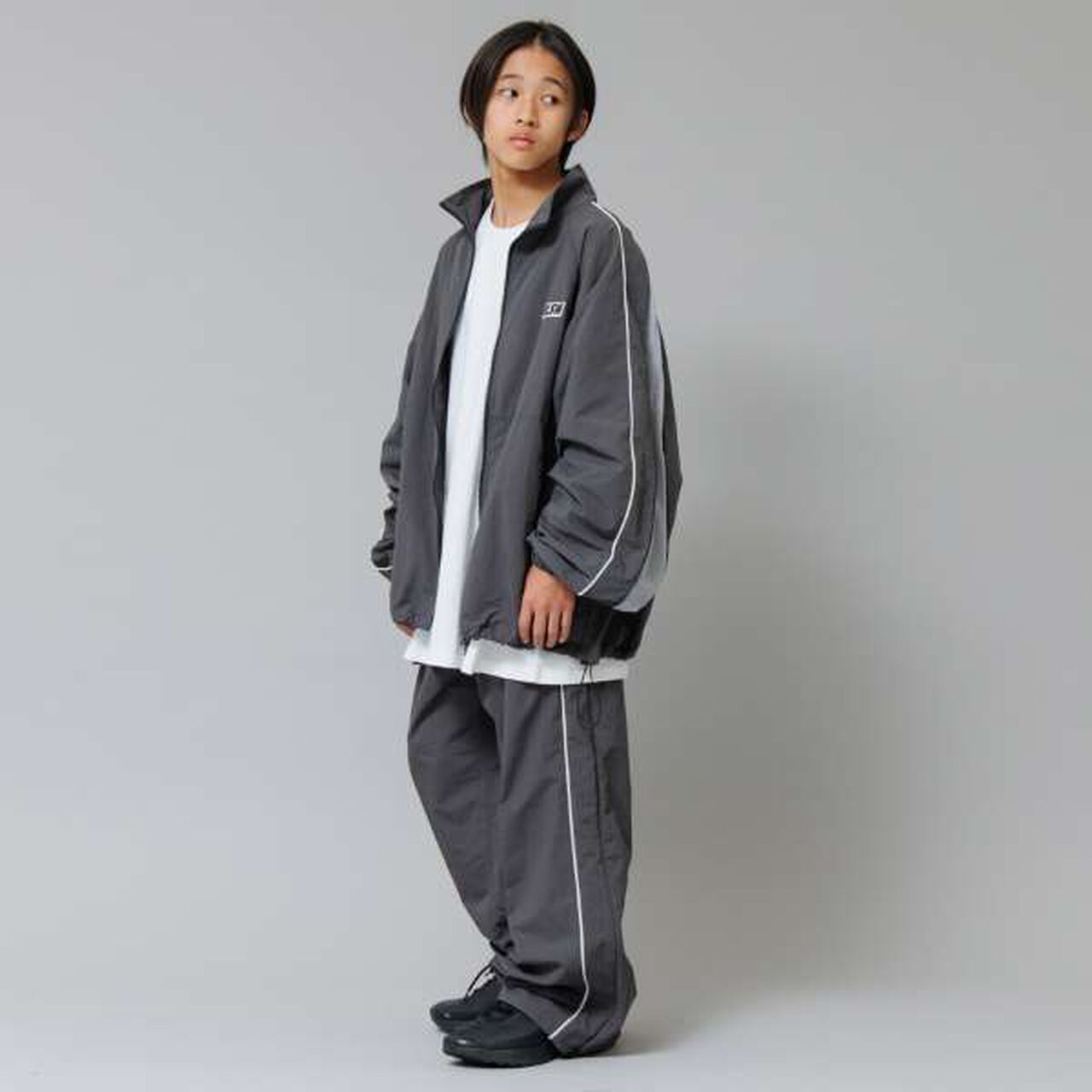 [GLSW.] Nylon Zip-Up Outerwear (Set Up Compatible),Charcoal gray, large image number 14