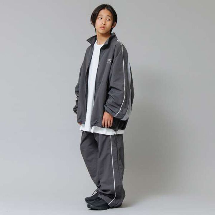 [GLSW.] Nylon Zip-Up Outerwear (Set Up Compatible),Charcoal gray, medium image number 14