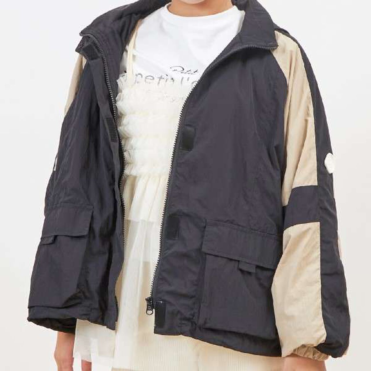 Troislapins Bi-Color Mountain Parka (140-160),Black, large image number 10