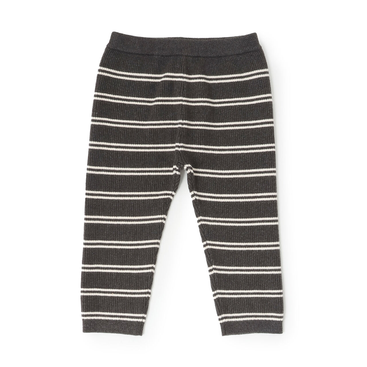 [Washable] Multi-Stripe Knit Leggings,Charcoal gray, large image number 0