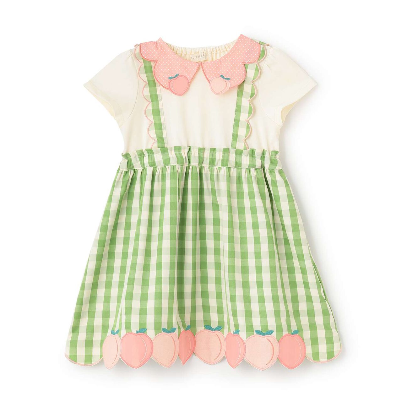 Peach One-Piece Dress,Light green, large image number 0