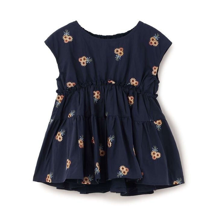 [100% Cotton] Sunflower Embroidered Tunic,Ivory, medium image number 14