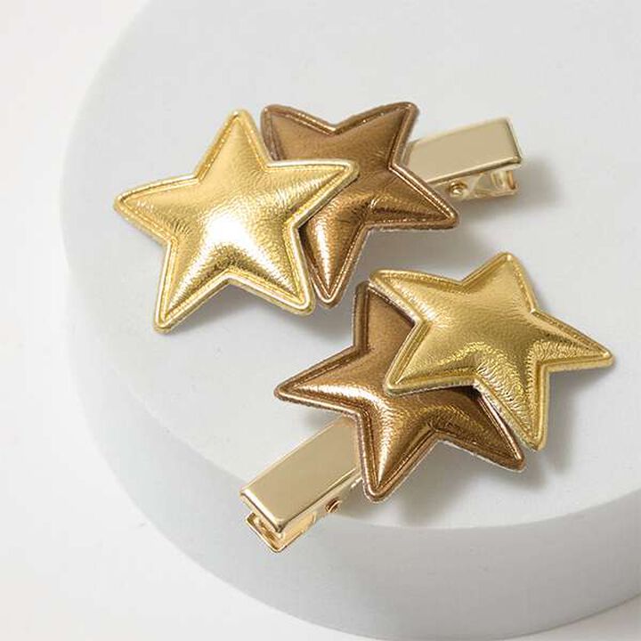 Sparkling Star Hair Clip Set,Silver, medium image number 2