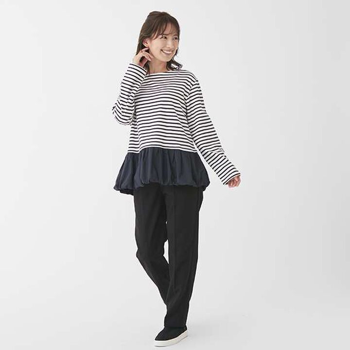 [LADIES] [AJUGA.] Tuck Pants (Adult Size),Black, medium image number 5