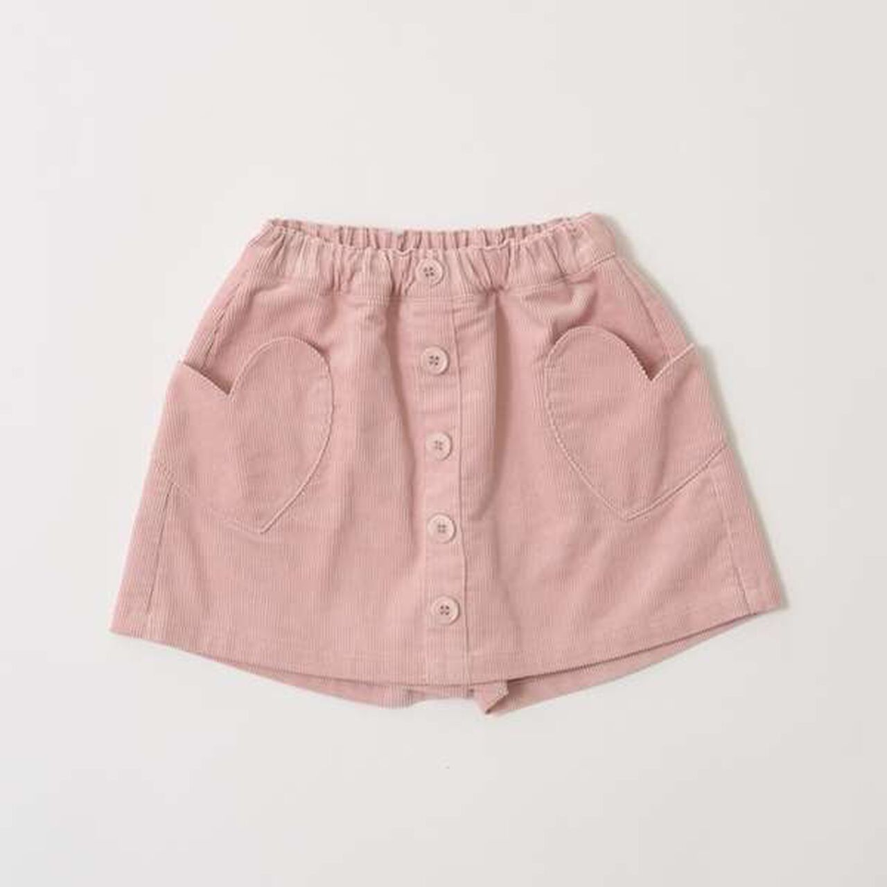 Heart Pocket Corduroy Skirt Pants,Moss green, large image number 12