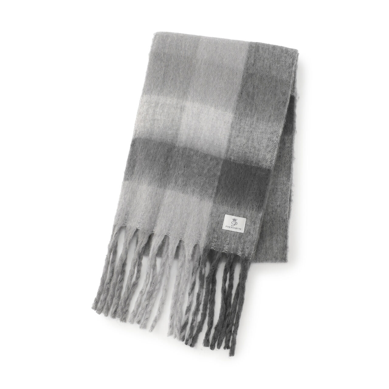 [Anti-Static] Loop Yarn Scarf,Black, large image number 0