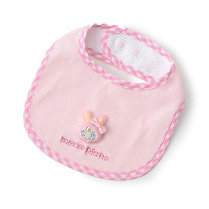 Baby Berie Motif Bib,Light pink, medium image number 0