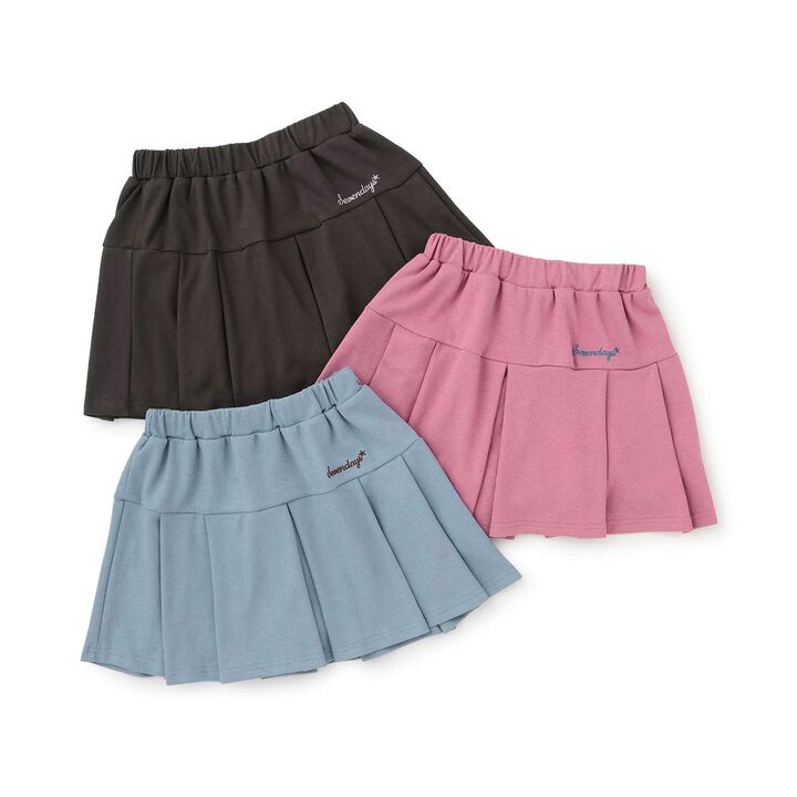 [7days] Cut Pleated Skirt-Pants,Pink, medium image number 9