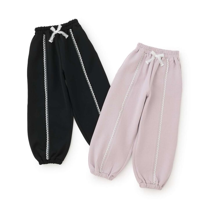 [Popular Item Restocked] [Not Available at Physical Stores] Lace-Trim Long Pants,Pink, medium image number 8