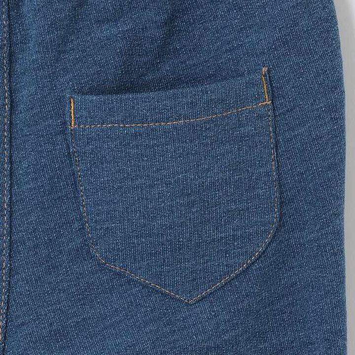 Sweets Embroidery Knit Denim Pants,Navy, medium image number 11