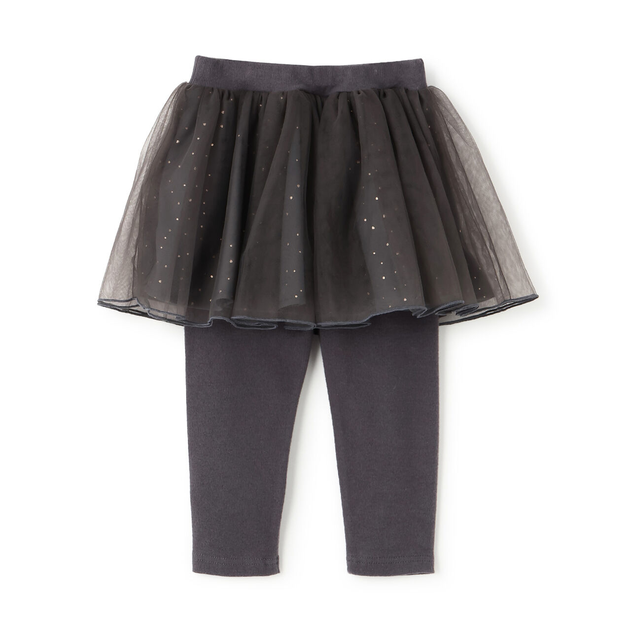 Tulle Skirt with Leggings,Ivory, large image number 2