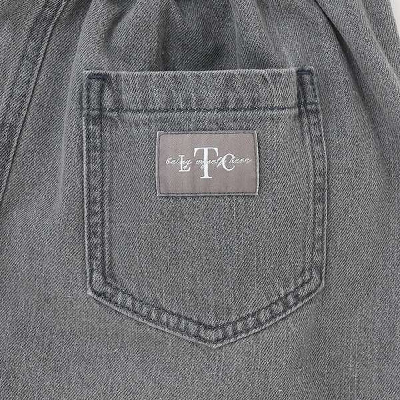 Color-Block A-Line Skirt Shorts,Ivory, large image number 4