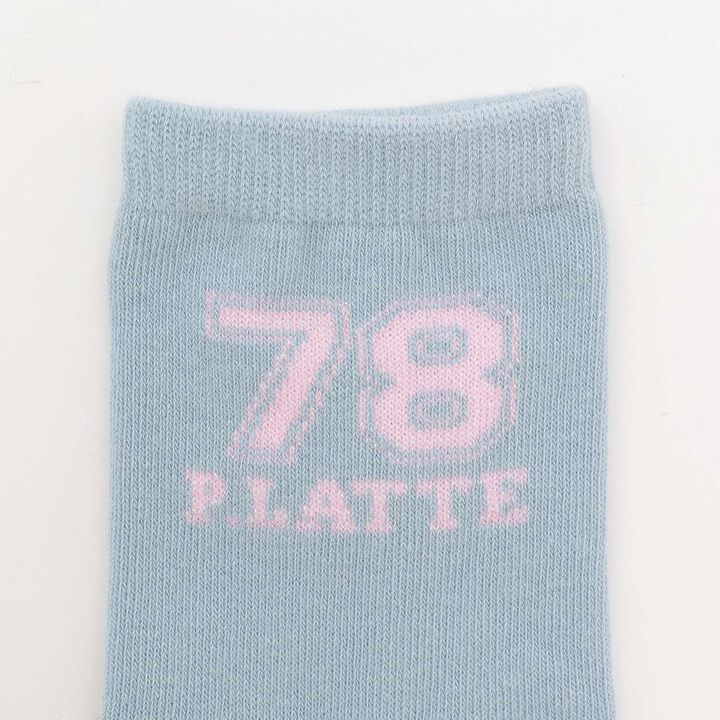 Numbering Short Socks,Sax blue, medium image number 1