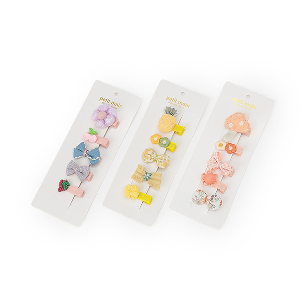 Hair Clip Set [L],Yellow, large image number 4