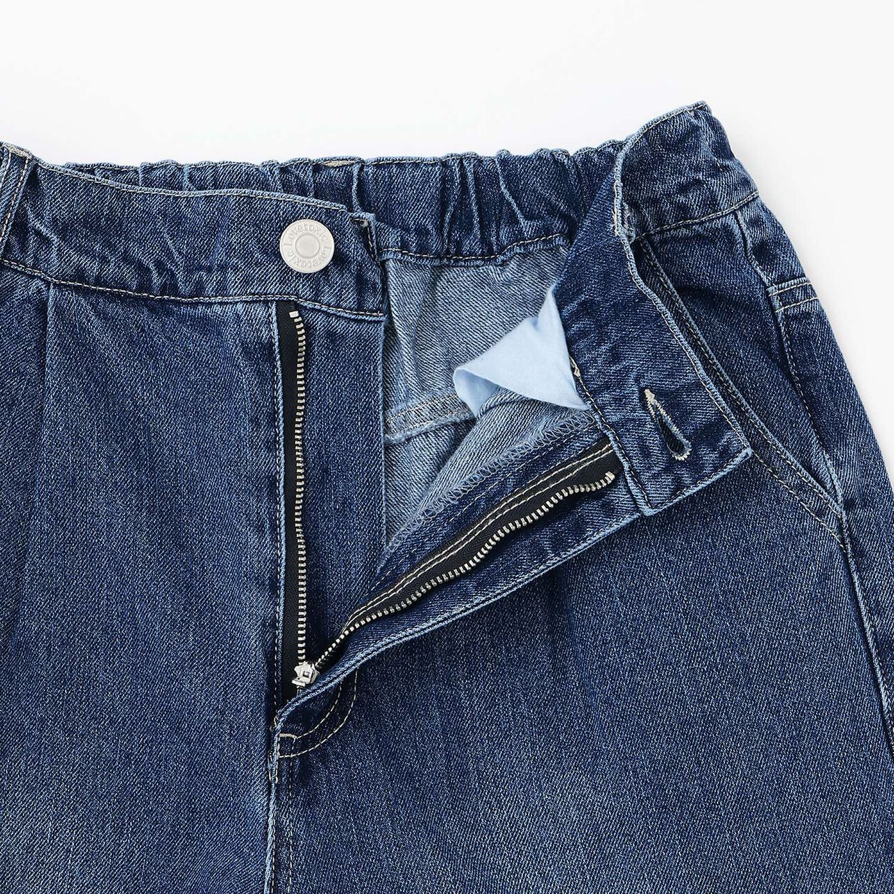 [LTXC] Denim Bustier & Wide Pants Outfit Set,Blue, large image number 17