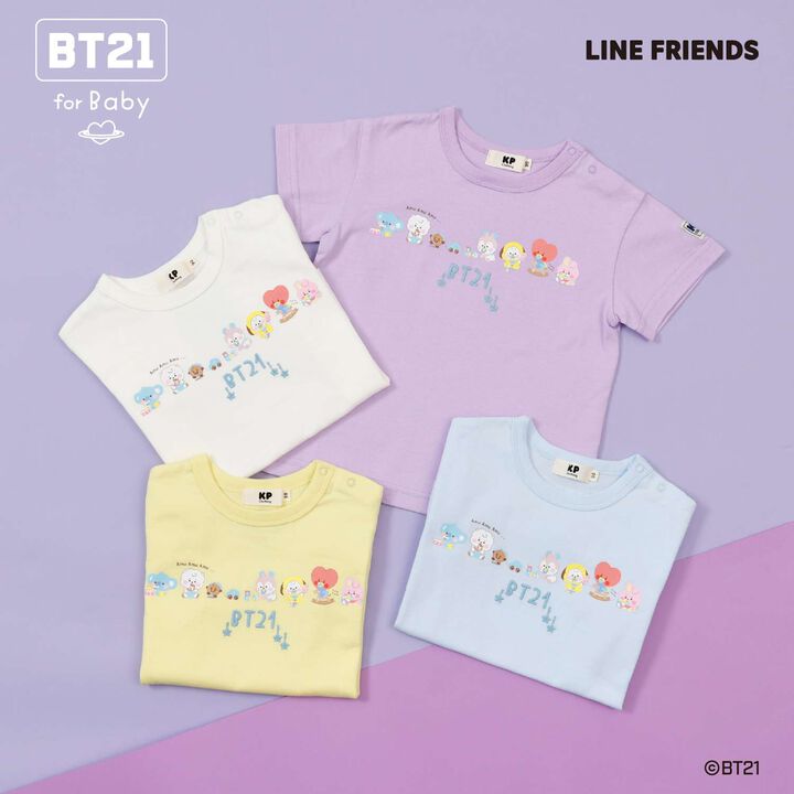 [BT21] Print & Embroidery Short Sleeve T-Shirt (Baby),Off white, medium image number 17