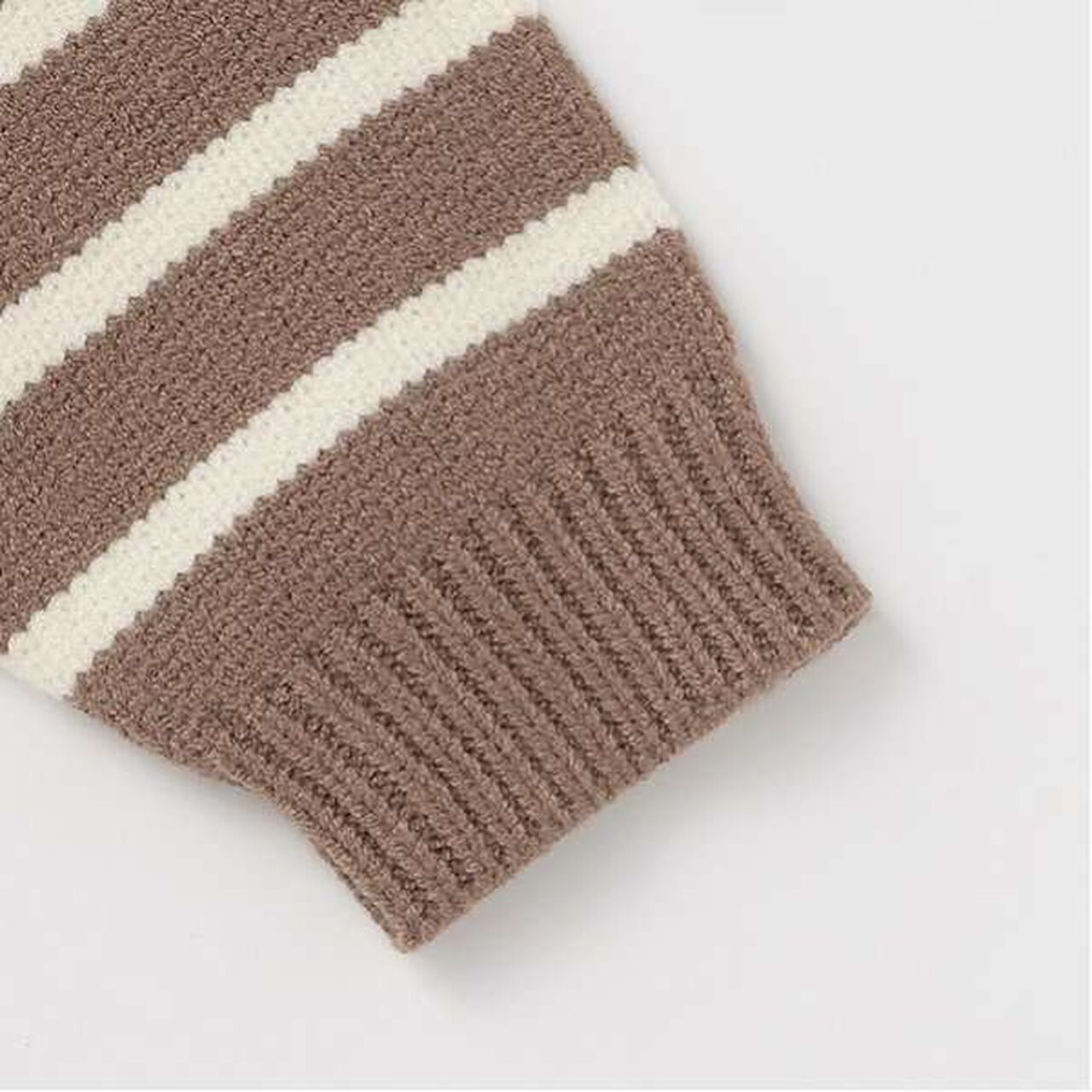 Washable Striped Knit,Light green, large image number 4