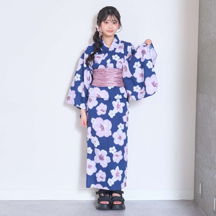 Floral Pattern Two-Piece Yukata,, medium