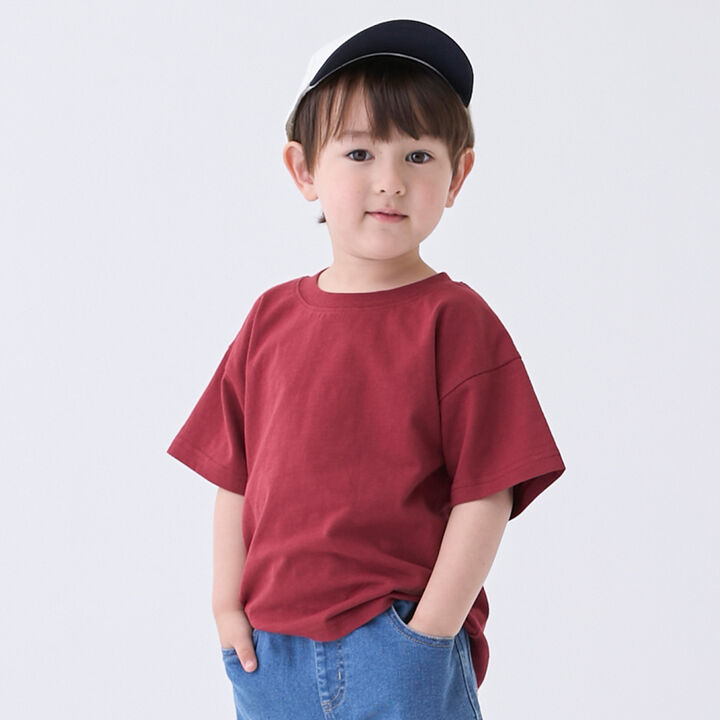 [Cool Touch] Back Appliqu&eacute; Short Sleeve T-Shirt,Beige, medium image number 3