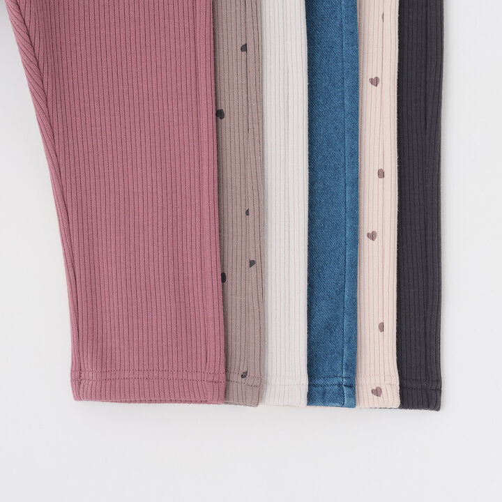 Wool Lined Back Frill Leggings,Blue, medium image number 9