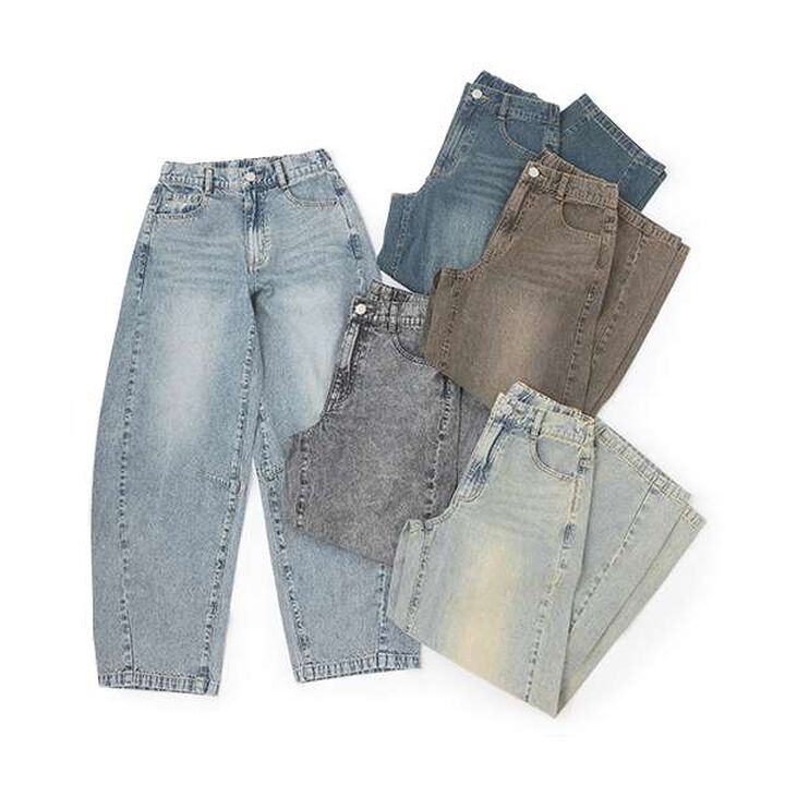 [LTXC] Cool Touch Barrel Leg Light Denim,Blue, medium image number 10
