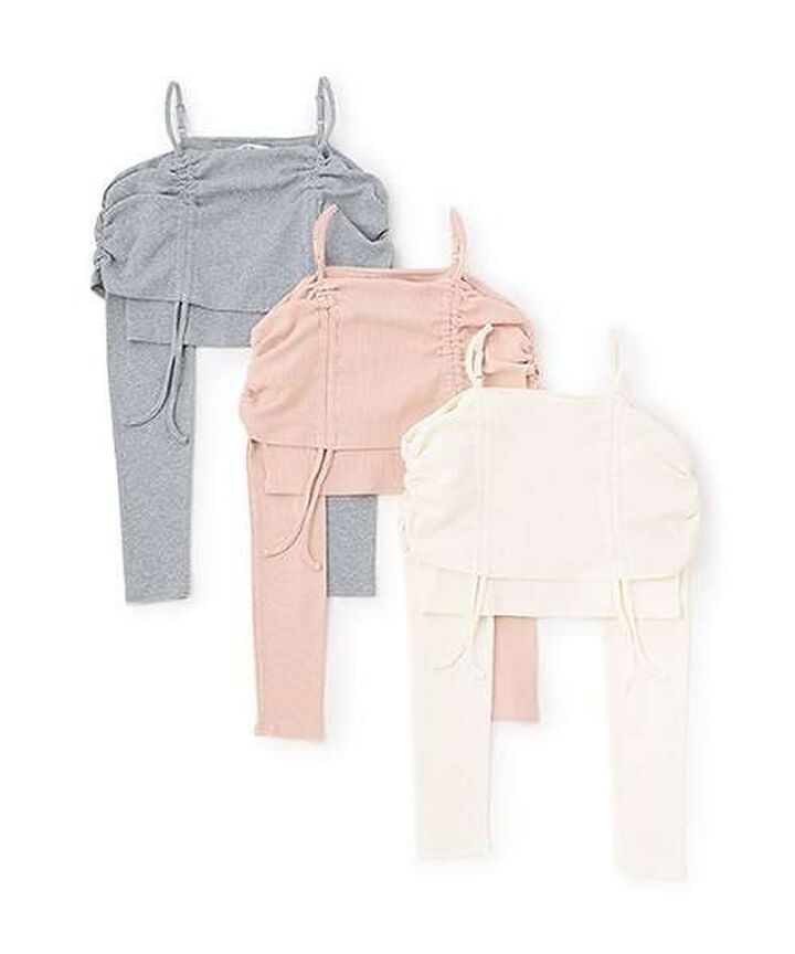 Off-Shoulder Shirred Top,Gray, medium image number 8