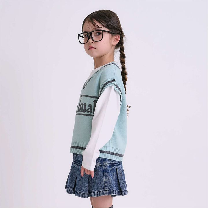 Arael Vest Layered T-Shirt,Lavender, medium image number 4