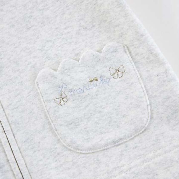 KP Scallop Trim Pocket Shaggy Lining Zip-Up (90-140),Black, medium image number 4