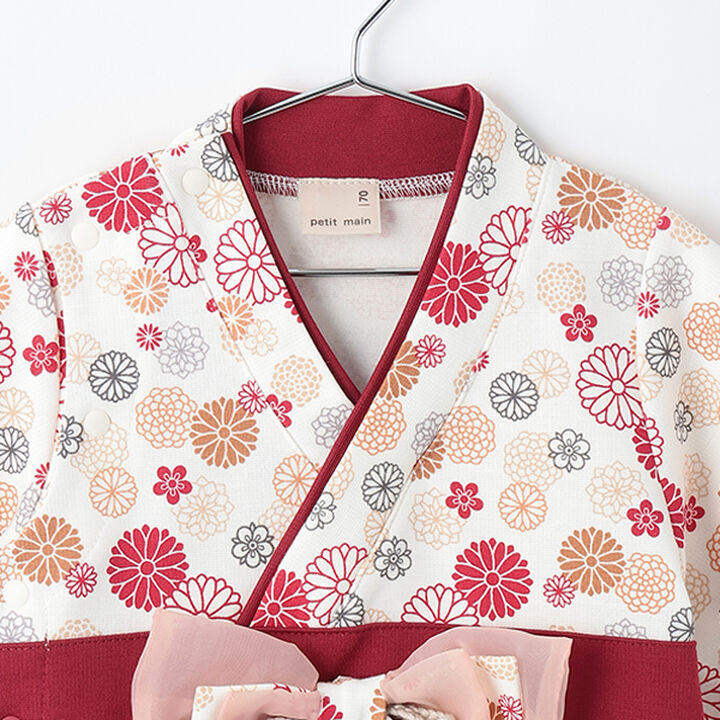 Girls NariKiri Hakama Coverall,Light pink, medium image number 7