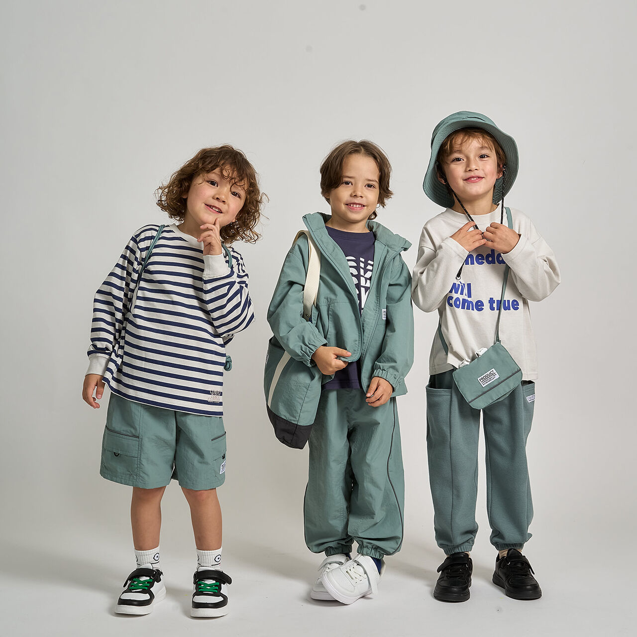 [School-Ready] [Water-Repellent, Anti-Stain, Durable, UV] 4/5 Length Pants (with Reflective Sheet),Beige, large image number 35