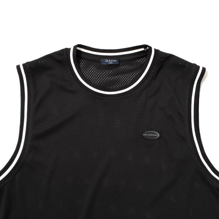 [Set Items] [Cool Touch] [Quick-Dry] [UV Protection] Mesh Tank Top T-Shirt,Black, medium image number 2
