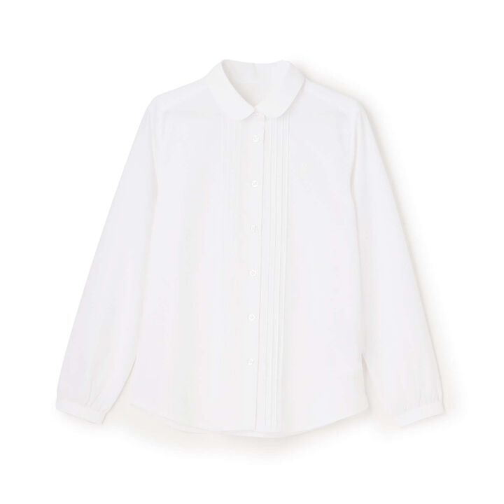 [Graduation Attire] [Wrinkle-Resistant] Round Collar Long-Sleeve Shirt,, medium