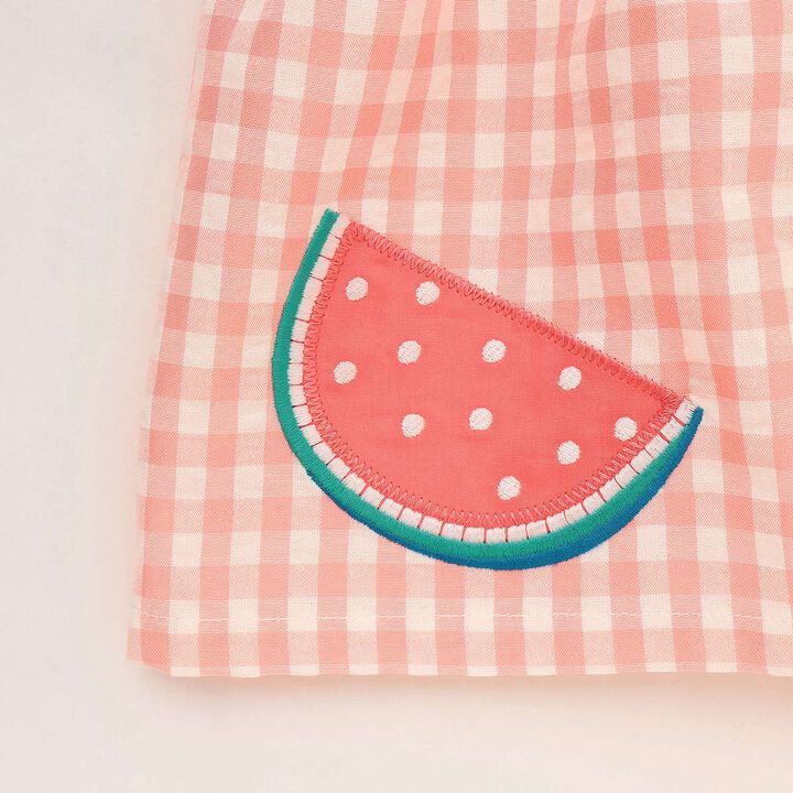 Fruit Pattern One-Piece Dress,Pink, medium image number 10