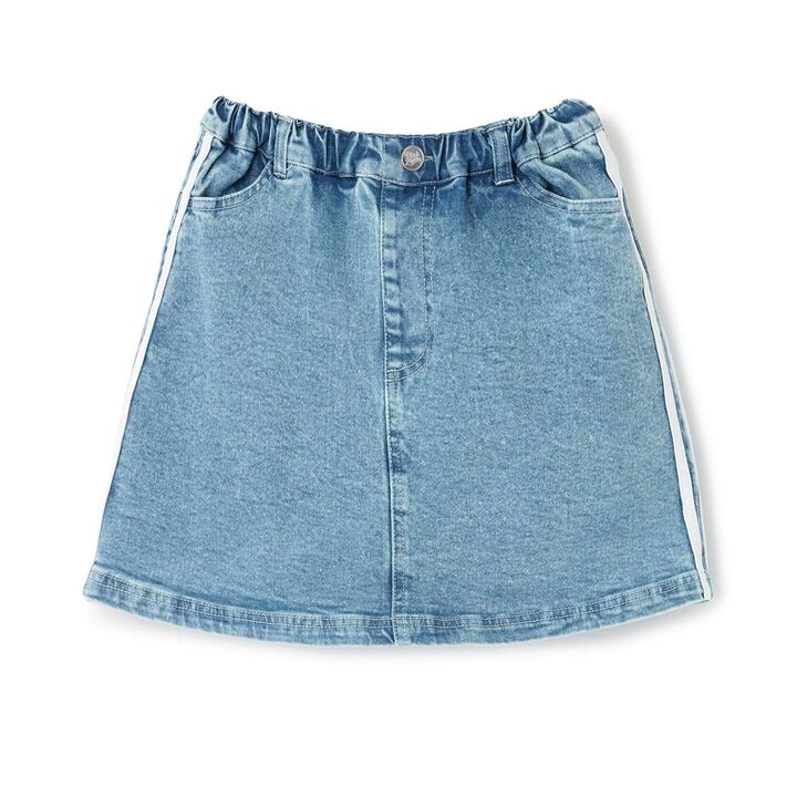 Line Stretch A-Line Skirt,Sax blue, medium image number 11