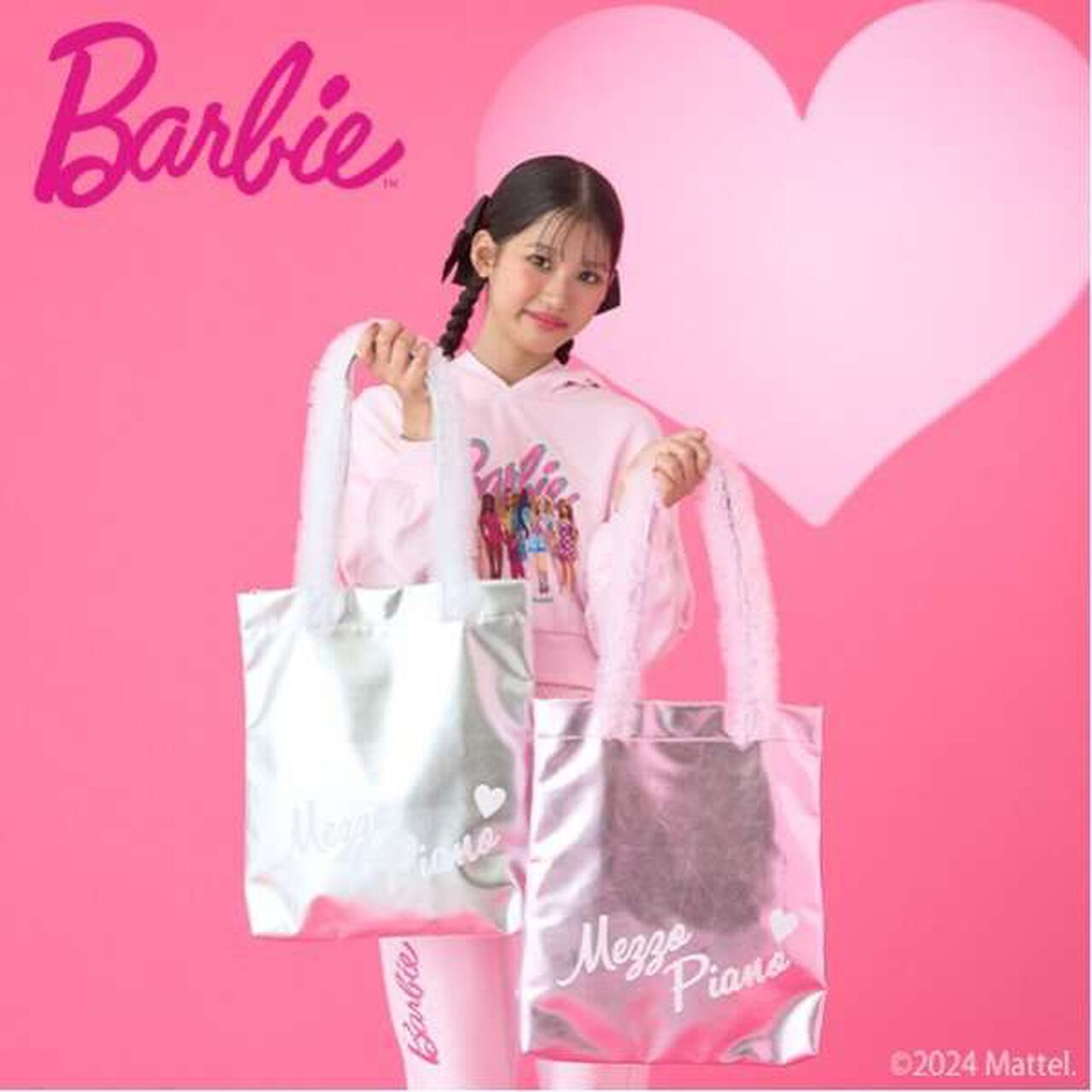 Barbie / Sparkling Tote,Silver, large image number 9
