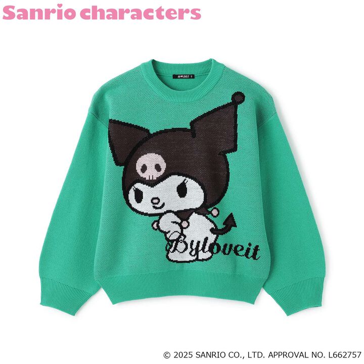 Kuromi Jacquard Knit Pullover,Lavender, medium image number 11