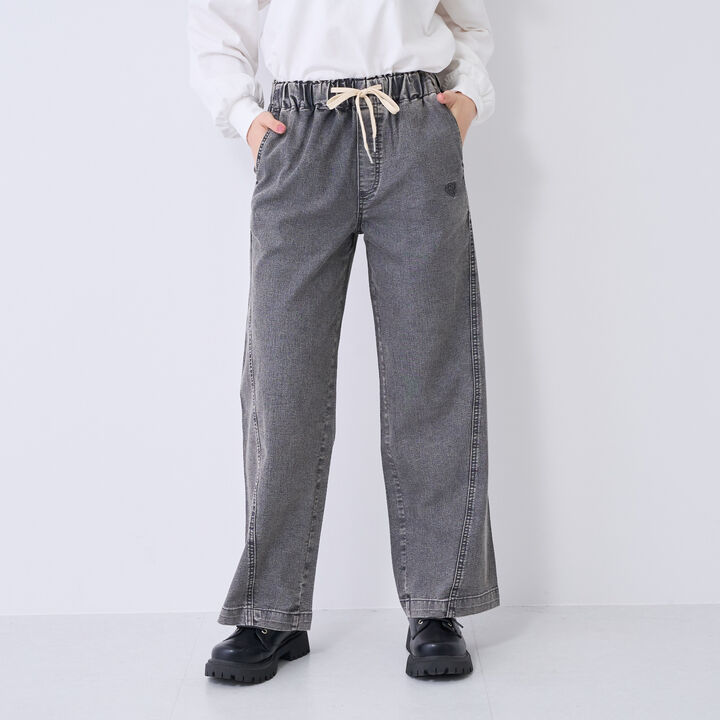 [ME DENIM] Stretch Quick-Dry Easy Pull-On Pants,Gray, medium image number 6