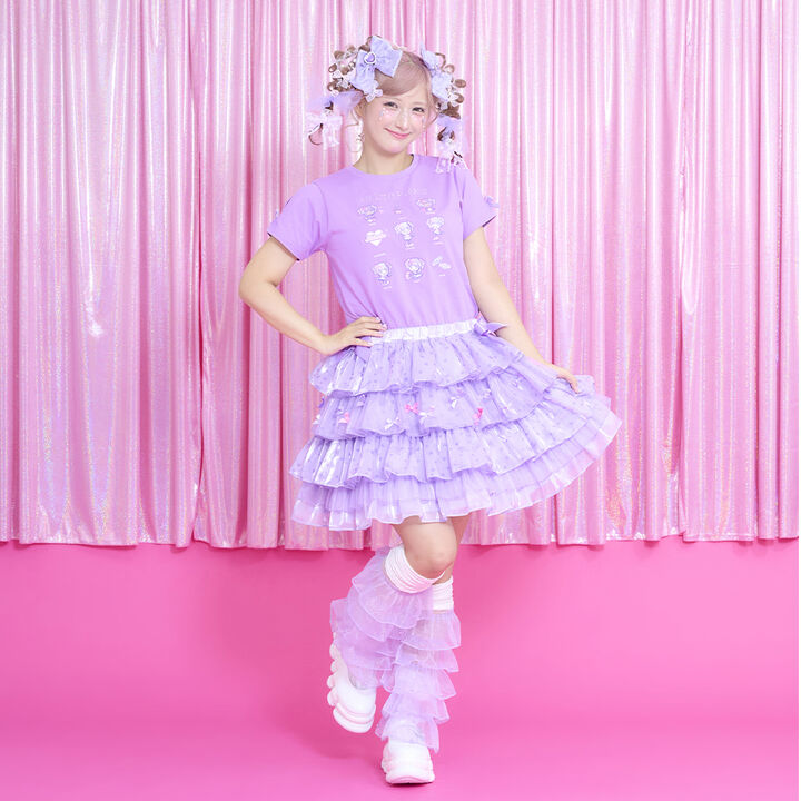 Shinako-chan Roleplay Short Sleeve T-Shirt for Adults,Purple, medium image number 16