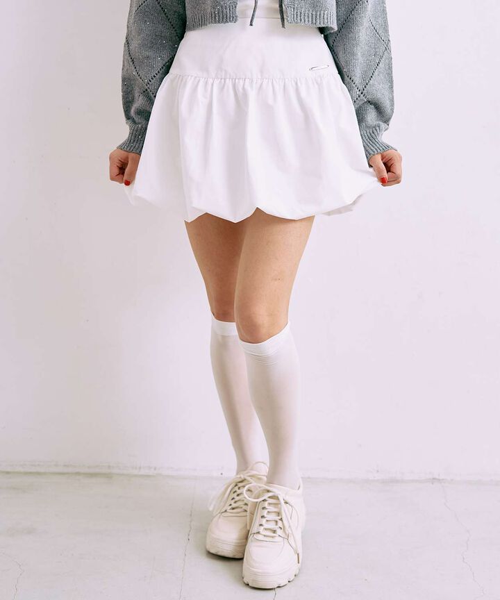 Plate Balloon Skirt [Korean Fashion],, medium