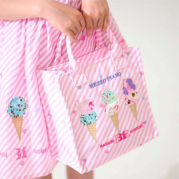 [31 Ice Cream] 2-Way Cold Retention Bag with Shoulder Strap,Dark red, medium image number 1