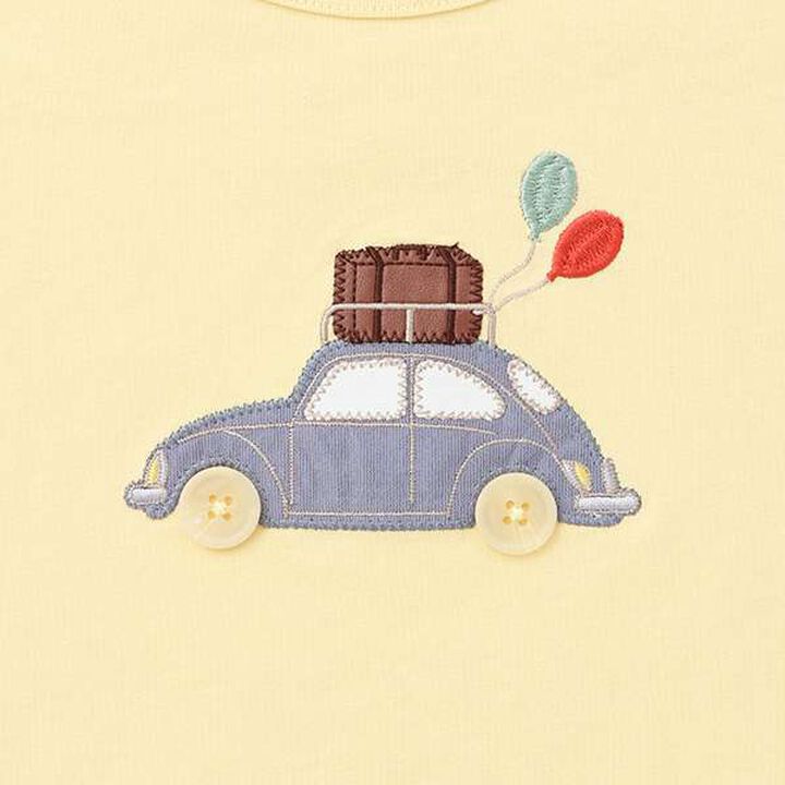 Appliqu&eacute; Car Pony Short Sleeve T-Shirt,Smoke white, medium image number 7