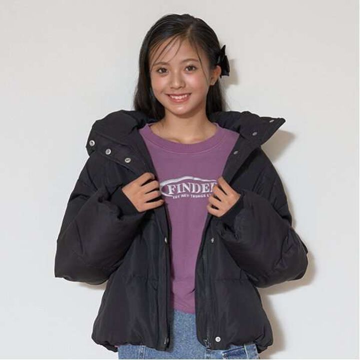 Puffy Short Jacket,Black, medium image number 0